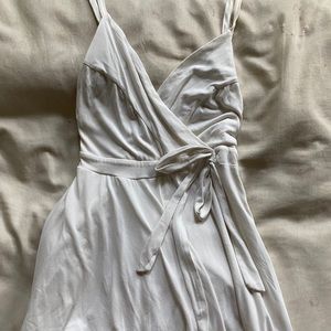 Cream Urban Outfitters Wrap Skort Romper